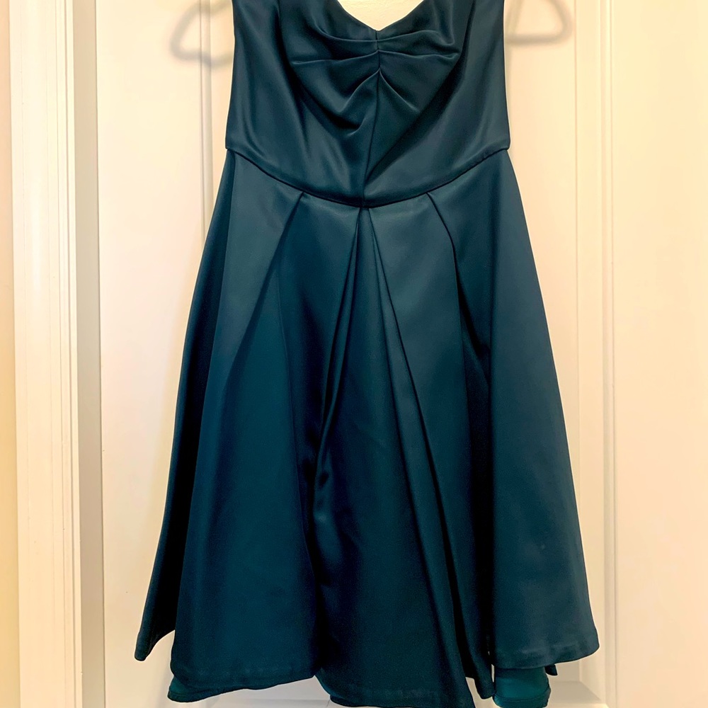 French Connection strapless satin dress